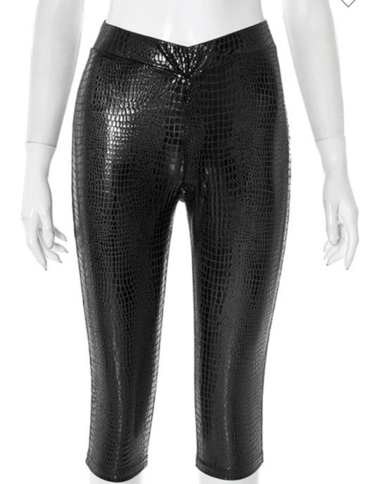 Leather Capri