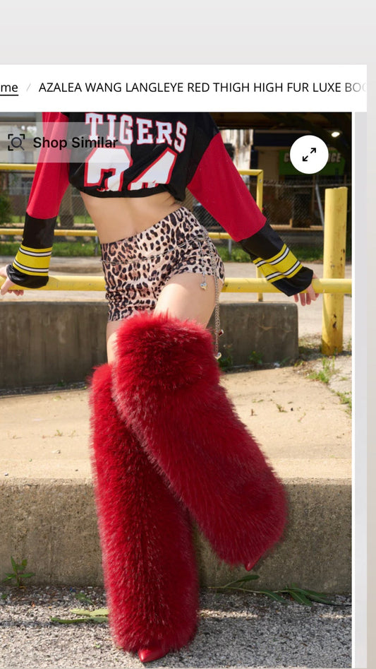 Red Fur Boots