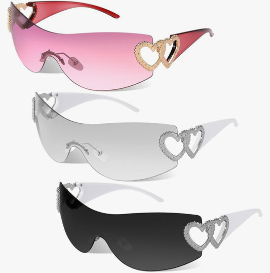 Y2K Glasses Black
