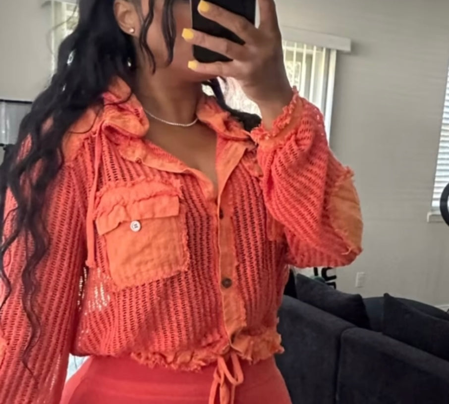 Orange Cream Hoodie/Top