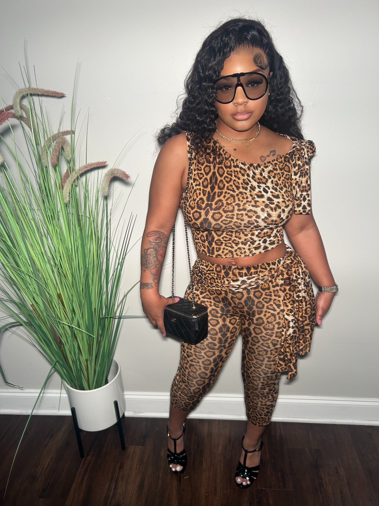 Leopard Tie Me up Set